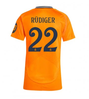 Real Madrid Antonio Rudiger #22 Udebanetrøje Dame 2024-25 Kort ærmer